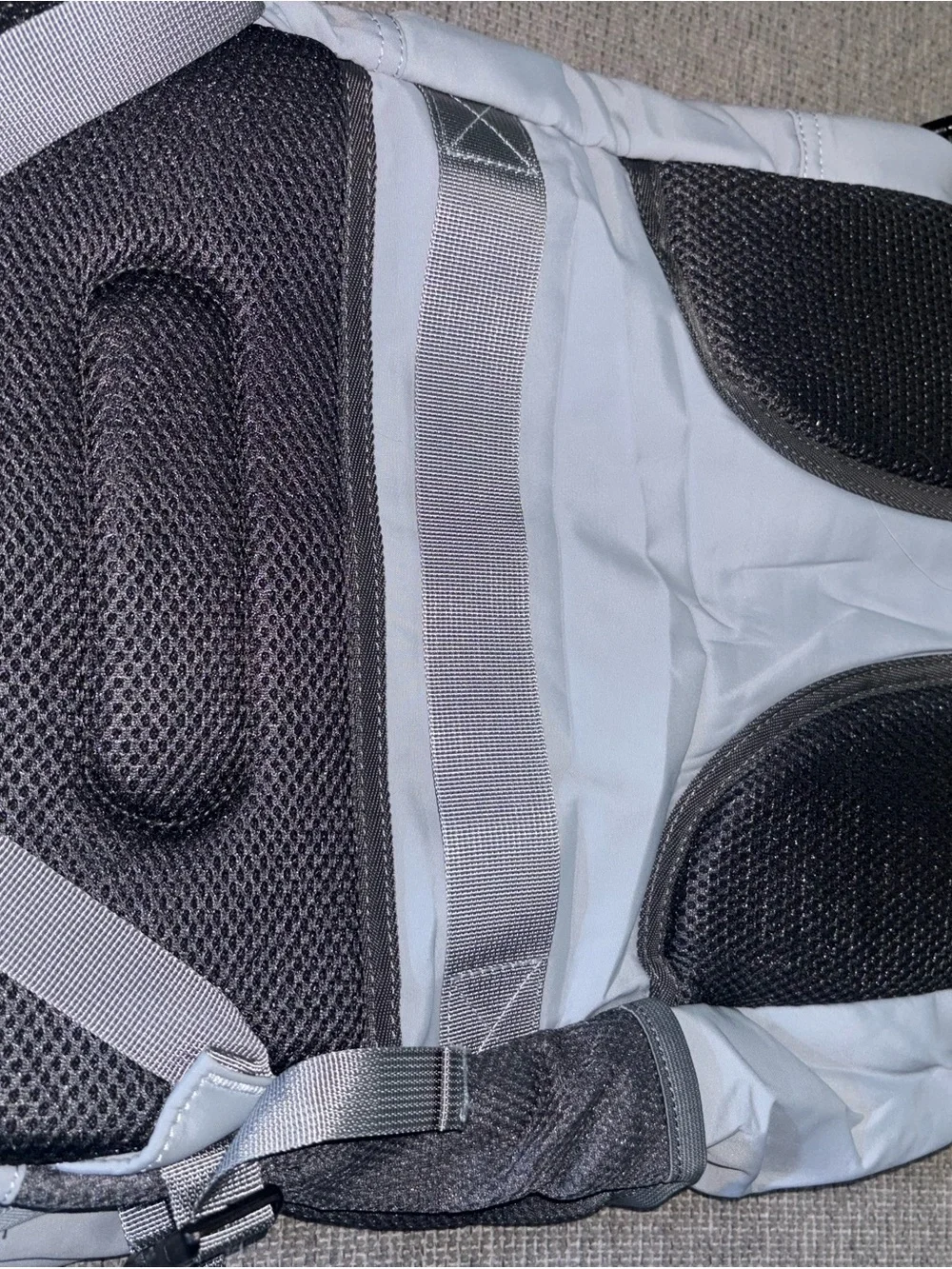 Taygeer light blue  backpack with black mesh panels #taygeer #tech